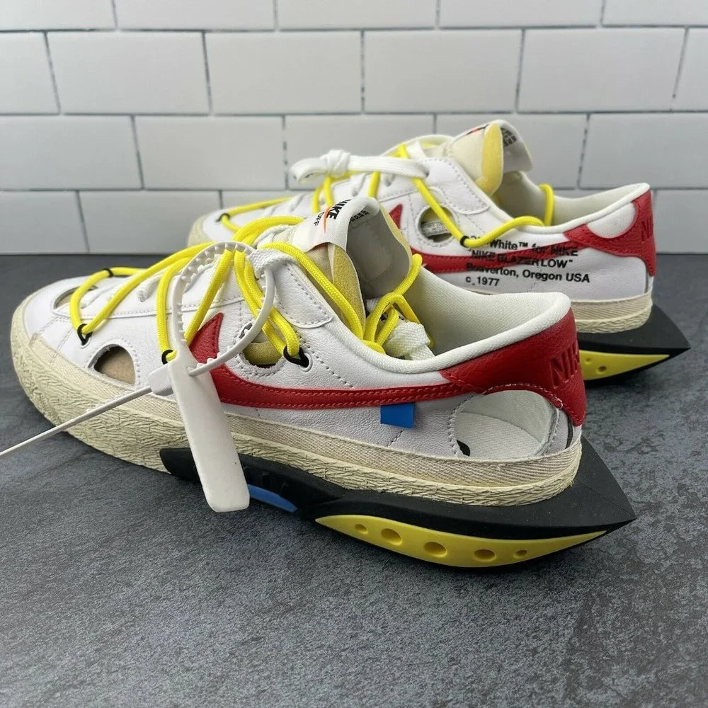Nike Off White Blazer Low 77 Size‎ 11 Mens White University Red OW Collaboration